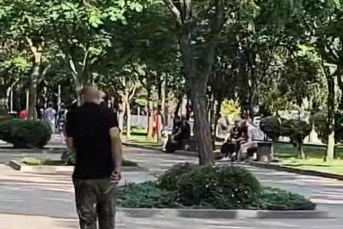 In Dnipro, a man with a knife approached children