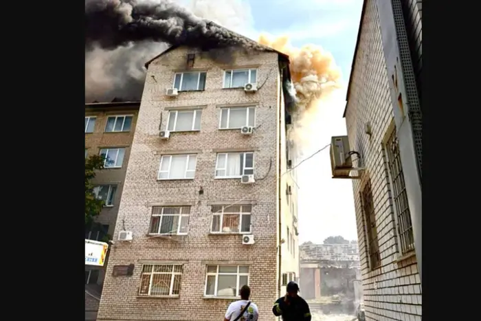 In Saporischschja trafen die Russen ein Universitätsgebäude (Foto)