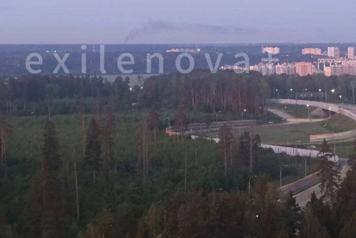 Drone Attack on Russia: Smoke Rising Near a Military Unit