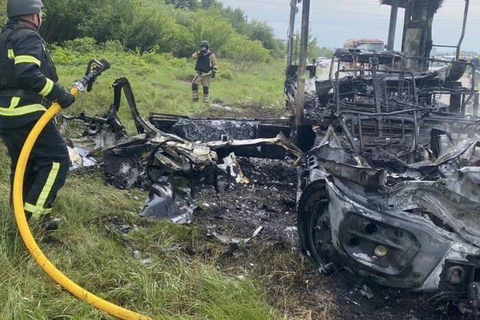 Drone attacked energy workers' car