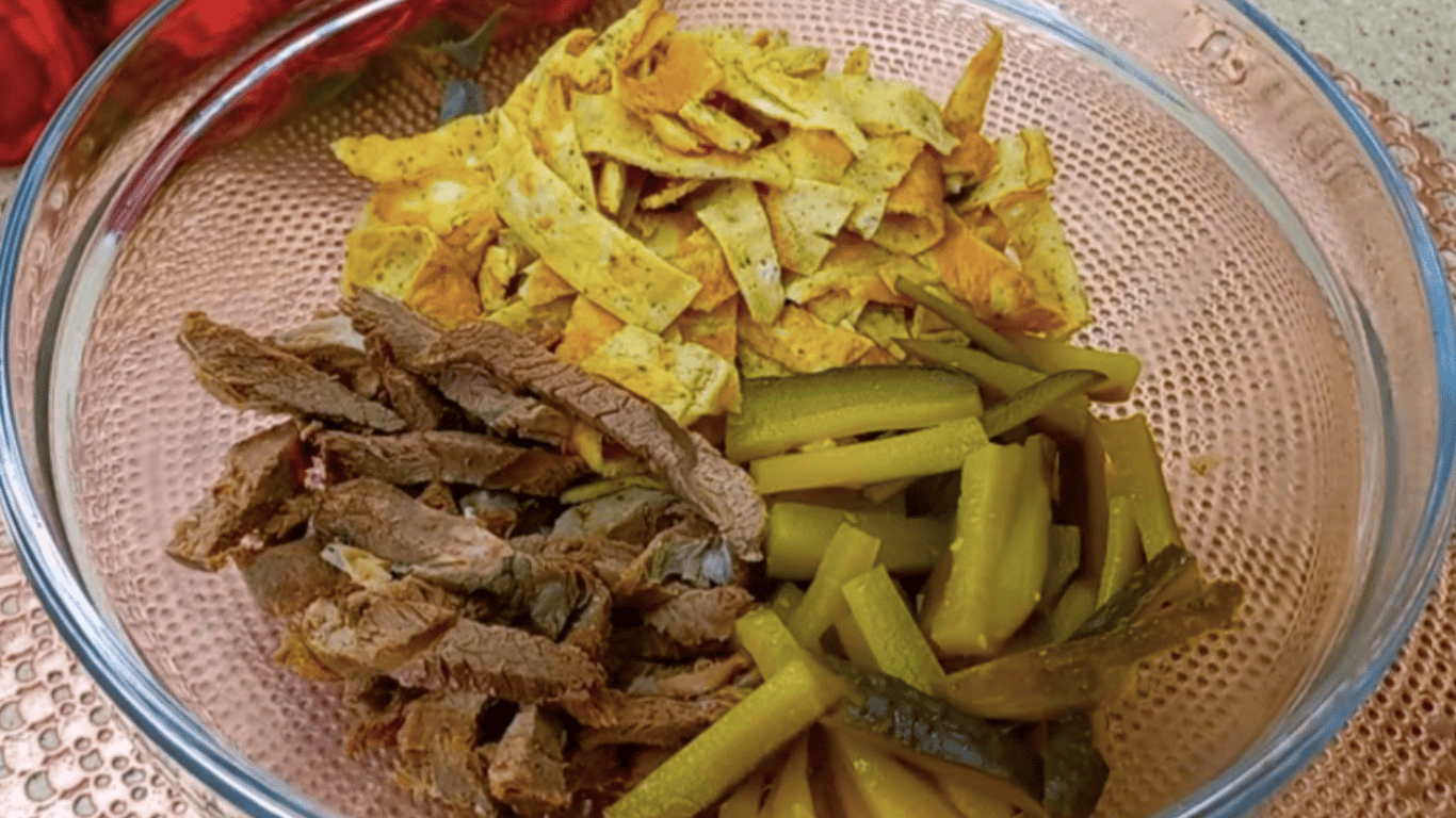 Salad 'Ministerial' without mayonnaise - can be prepared every other day